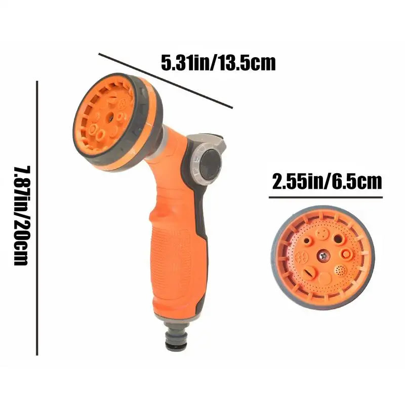 Spray Nozzles For Garden Hose High Pressure Nozzle Watering Sprayer Handheld Gardening Tools 8 Adjustable Spray Patterns Garden